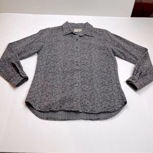 The Territory Ahead Mens‎ SZ XS Grey Gray Button Front Long Sleeve Shirt Outdoor